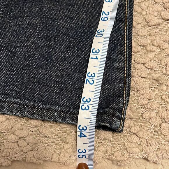 Gap Classic Stretch Jeans-Size 4 Long Hand-sanded Rinse - Picture 8 of 11